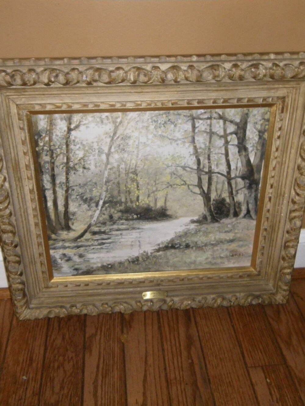 Vintage Oil Painting Classic Impressionist Landscape Spring by Arai Signed